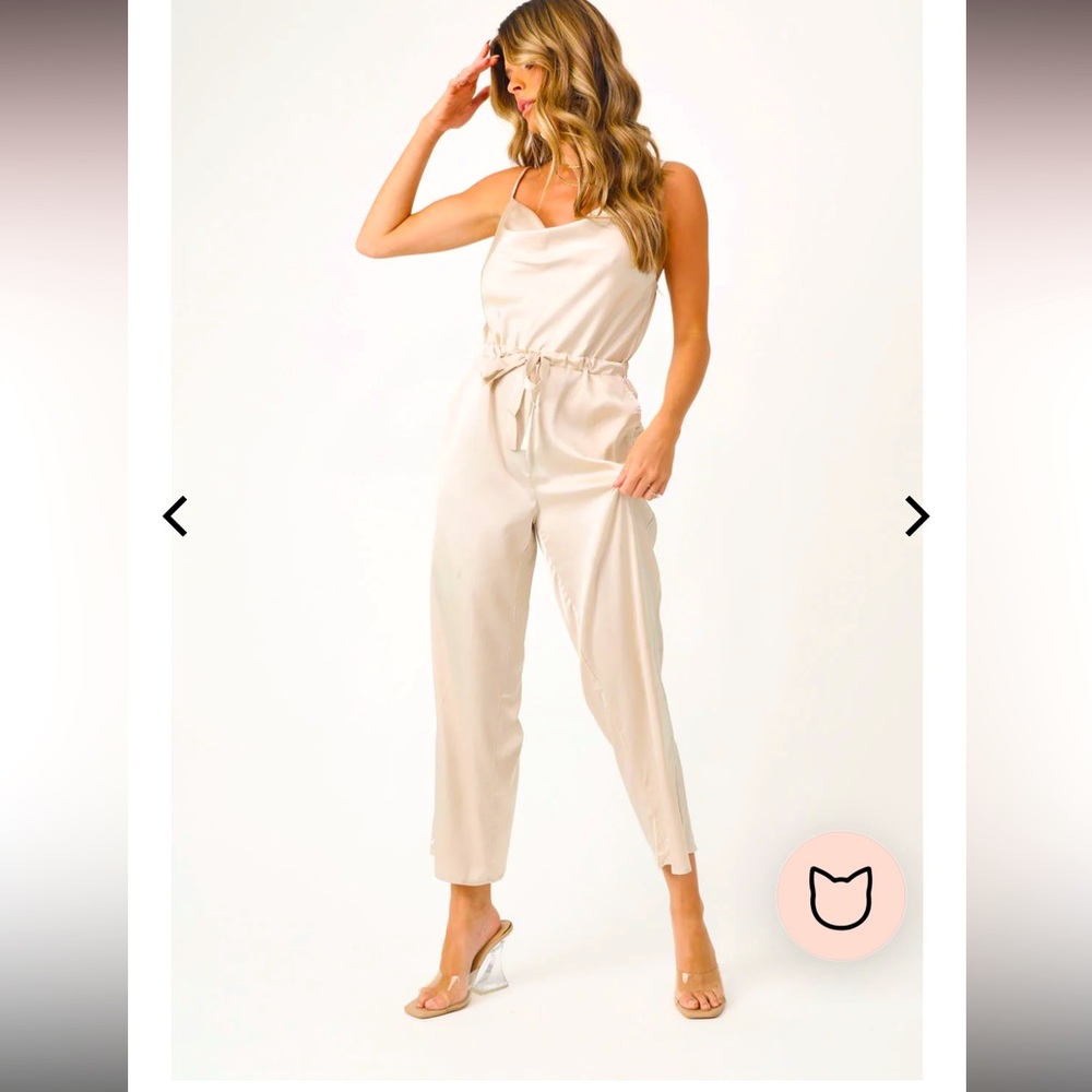 KITTENISH TAY CHAMPAGNE JUMPSUIT